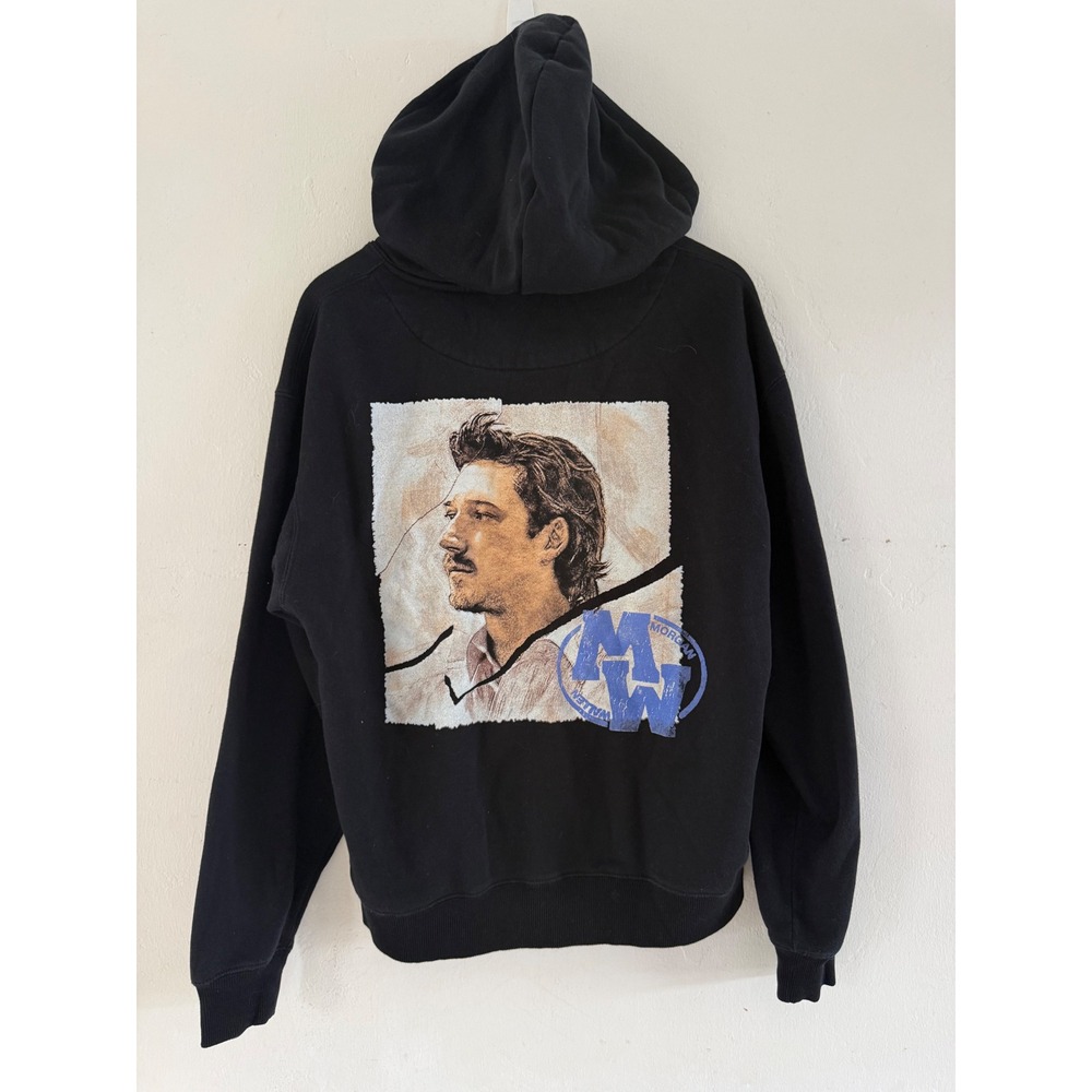 Morgan Wallen Im The Problem Black Graphic Tour Hoodie Mens Medium Portrait Back